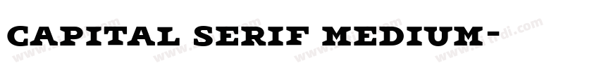 capital serif medium字体转换